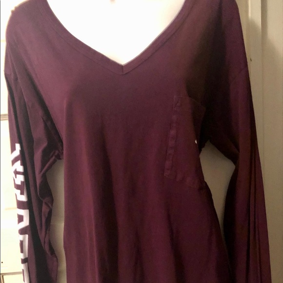 PINK Victoria's Secret Tops - Victoria Secret Pink long sleeve shirt size large